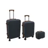 Commode à tiroirs ORDINETT, ensemble de 3, 60 L + 43 L + 15 L, gris
