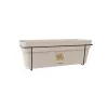 STEFANPLAST Balcony Set with Automatic Watering System and Metal Support 50x18x17 cm White