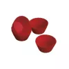 Moules à cupcakes en silicone GUARDINI 6 pièces Juliette Ø 6,5 x 3 cm rouges