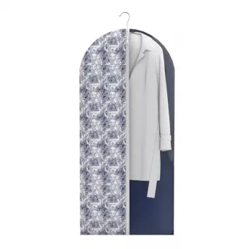 Housse de vêtements ORDINETT 60x135 cm Kyoto grise