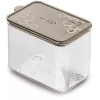 Gamelle rectangulaire pour animaux M GIOSTYLE 1,2 L gris-marron