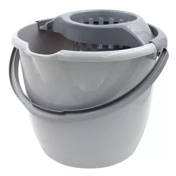 Seau rond SAUBER 12 L avec bouton-poussoir