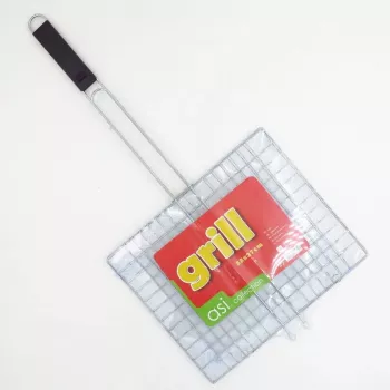 Grille de barbecue ASI COLLECTION 33 x 27 cm en acier chromé