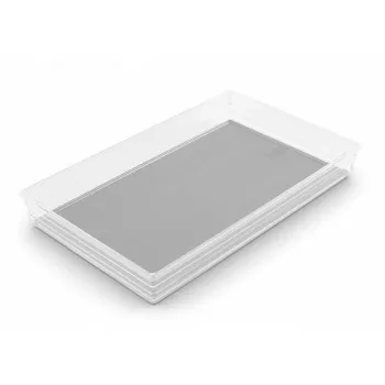 Boîte organisateur Sistemo Organizer 9 KIS 39 x 24 x 5 cm transparent/gris clair