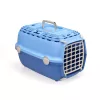 Cage de transport Horizon 1 avec porte en plastique 48x32x30 cm bleu clair/bleu STEFANPLAST