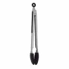Pince de service et de barbecue ASI COLLECTION 34,5 cm en acier inoxydable avec embouts en silicone
