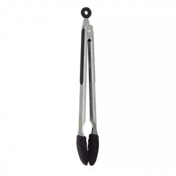 Pince de service et de barbecue ASI COLLECTION 34,5 cm en acier inoxydable avec embouts en silicone