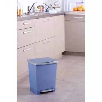 Seau à pédale Millenium 23 L bleu TATAY