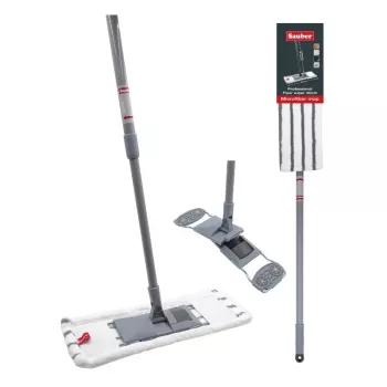 Brosse à sol SAUBER 40cm avec manche télescopique