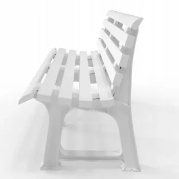 Banc de jardin BICA Olimpia 150x53x77 cm blanc