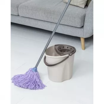 Poubelle Tatay Ecohome 12 L avec bouton-poussoir, grise (151104106)