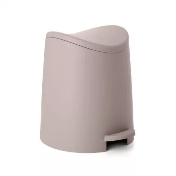 Poubelle à pédale de salle de bains TATAY 3 L Standard marron