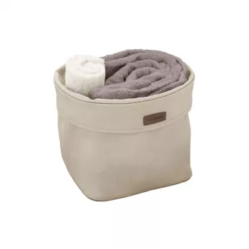 Boîte en tissu ORDINETT L 28x28x23 cm Ego écru