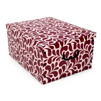 Carton ORDINETT 49x39x25 cm Big Box Goccia assorti, bleu/gris clair/bordeaux