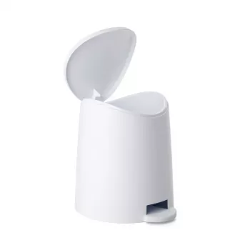 Poubelle à pédale de salle de bains TATAY 3 L Standard blanche