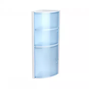 Meuble de salle de bain d'angle TATAY bleu