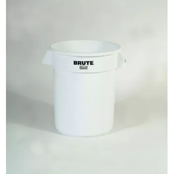 Rubbermaid BRUTE conteneur rond 75,7L blanc avec canaux de ventilation, sans couvercle FG262000WHT