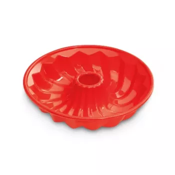 Moule à savarin en silicone GUARDINI Juliette Ø24x5,5cm rouge