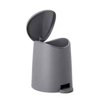 Poubelle à pédale de salle de bains TATAY 3 L Standard grise