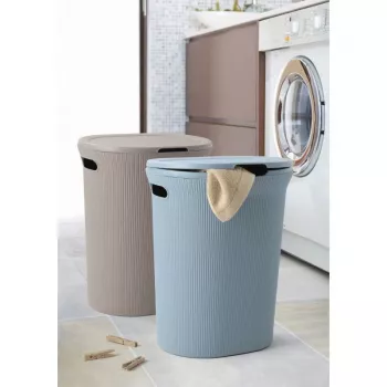 Boîte à linge TATAY Baobab 40 L taupe