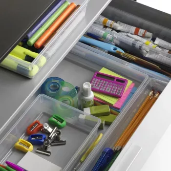 Boîte organisateur KIS Sistemo Organizer 8, 37,5 x 15 x 5 cm, transparent/gris clair