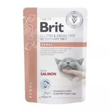 BRIT VD Renal Cat Pouch - Aliment humide pour chats - 12x85g