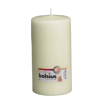 Bougie cylindre Bolsius Ø200x98 mm beige