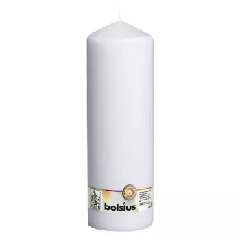 Bougie cylindre BOLSIUS Ø300x98 mm blanche