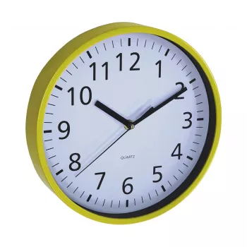 Horloge murale ASI COLLECTION Ø25,5 cm jaune