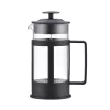Cafetière à piston ASI COLLECTION GULFI M 600 ml French Press, verre borosilicate, noir/argent