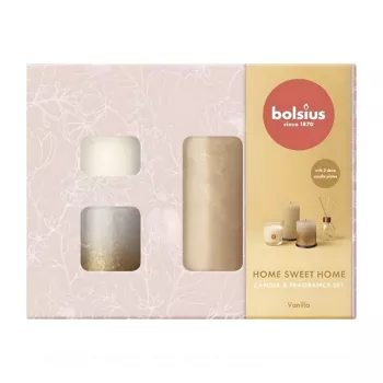Coffret cadeau BOLSIUS Home Sweet Home vanille