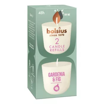 Bougies rechargeables BOLSIUS Clean Light 2 pièces Gardenia & Figue