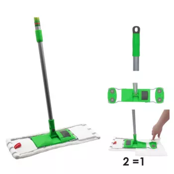 Brosse à plancher SAUBER 60 cm avec manche télescopique