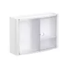 TATAY armoire de salle de bain horizontale blanc/glacé