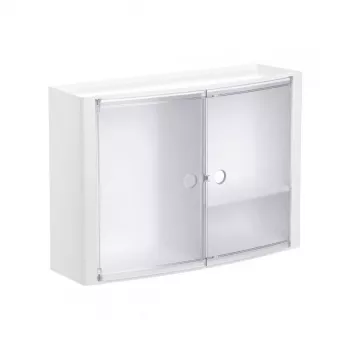 TATAY armoire de salle de bain horizontale blanc/glacé