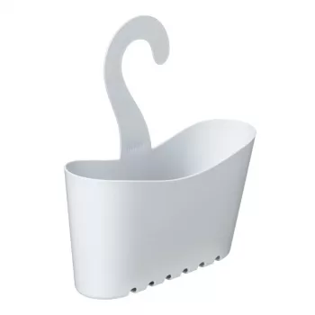 Étagère de salle de bain suspendue multifonction TATAY 25x9x28 cm blanche