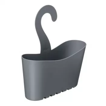 TATAY étagère de salle de bain multifonction suspendue 25x9x28 cm gris