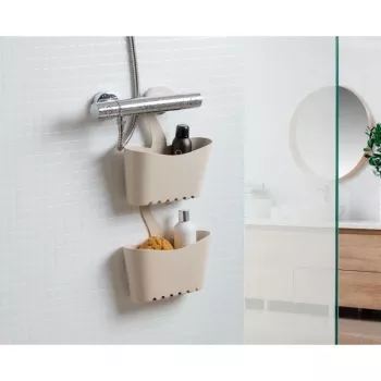 TATAY étagère de salle de bain multifonction suspendue 25x9x28cm Ecohome