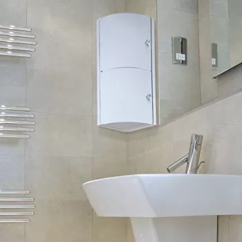 TATAY armoire de salle de bain d'angle blanche