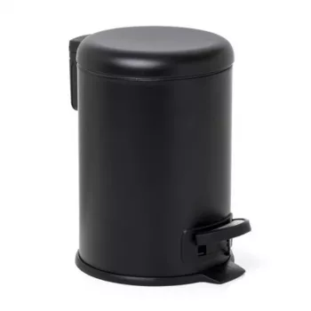 Poubelle à pédale TATAY 3 L Nordic acier inoxydable/noir