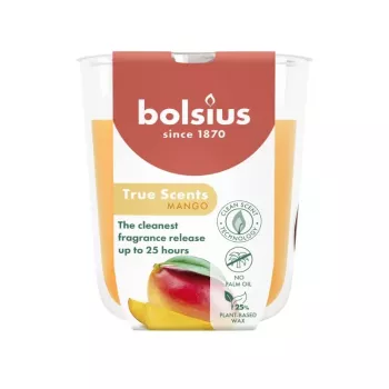 Bougie parfumée en pot de verre BOLSIUS True Scents mangue Ø80x73 mm