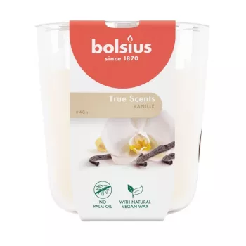 Bougie parfumée en verre BOLSIUS True Scents vanille Ø97x85 mm