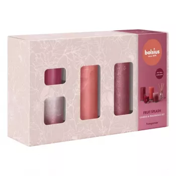 BOLSIUS coffret cadeau Fruit Splash grenade - savon et lotion pour les mains 2x250ml