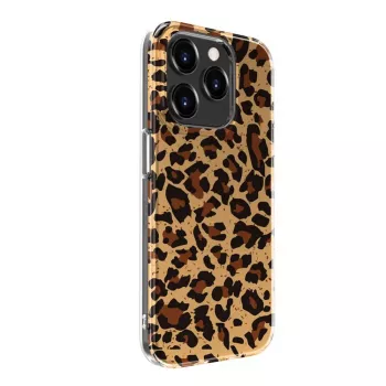 Coque Evelatus en polycarbonate pour Apple iPhone 15 Pro, motif léopard