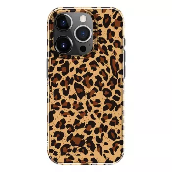 Coque Evelatus en polycarbonate pour Apple iPhone 15 Pro, motif léopard