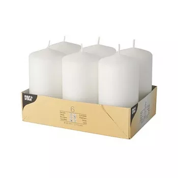 Bougie pilier PAPSTAR 11,5 cm blanche