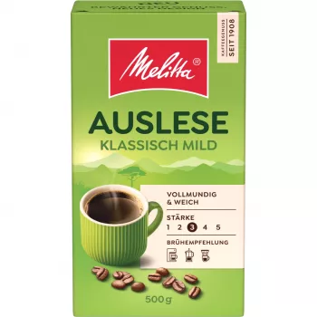 Melitta Auslese Klassisch-Mild café moulu, 500 g