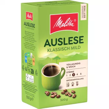 Melitta Auslese Klassisch-Mild café moulu, 500 g