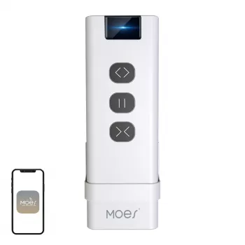 MOES YK2169 interrupteur de scène sans fil ZigBee 3.0, 4 voies, 12 scènes, alimenté par pile, blanc