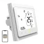 Thermostat connecté pour chauffage à eau MOES BHT-002 Wi-Fi LCD, écran tactile, commande par application et vocale, blanc